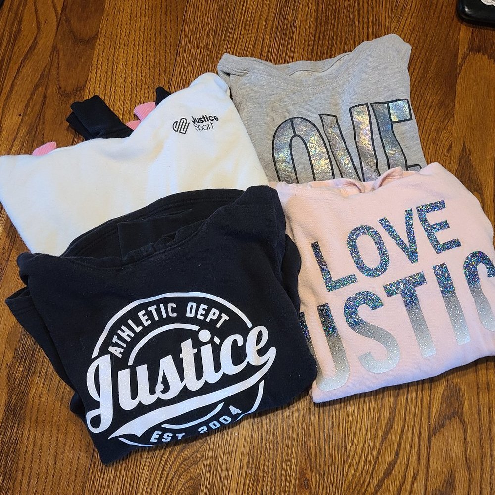 Justice Sweatshirts Lot of 4